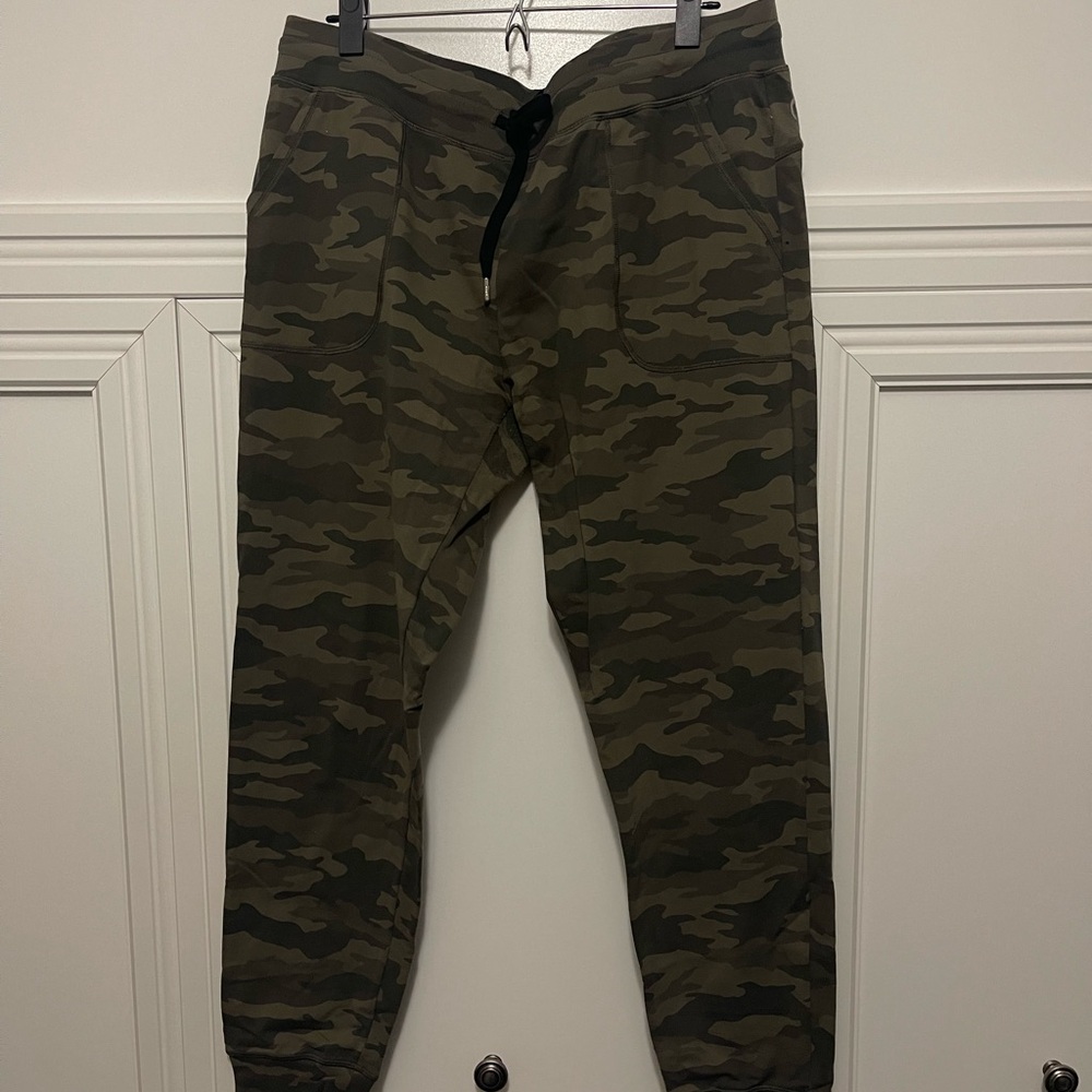 ZYIA Unwind Jogger Pants Womens 3XL Nylon Spandex Green Camouflage